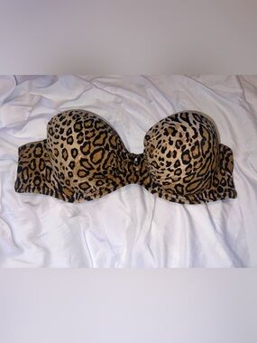 Victoria’s Secret Leopard Print Strapless Bikini